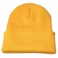 thumbnail image 1 of Hontri Baseball Caps On Sale, Unisex Casual Knitted Hat Hip Hop Hat Warm Winter Ski Hat Hat Yellow, 1 of 2