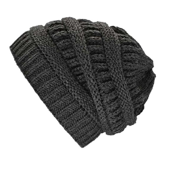 Hontri Beanie in Sale, The Most Popular Custom Brand Winter Thick Warm Wool Cuffed Thick Knitted Hat for Women Knit Hat
