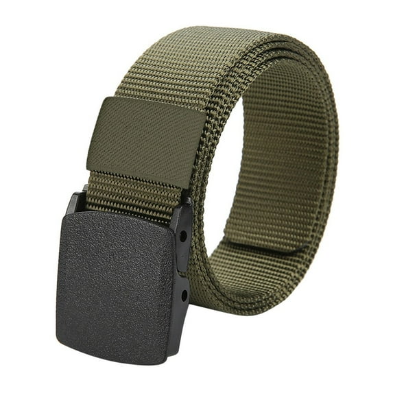 Hontri Belt in Clearance, Fashion Belt Buckle Women Nylon Belt Fans Automatic Men Canvas Belt, Unisex Army Green One Size
