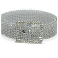 thumbnail image 1 of Hontri Belt in Sale, Fashion Full Rhinestone Glitter Belt for Women Party Dress Belt Chain Belts for Women White, 1 of 1