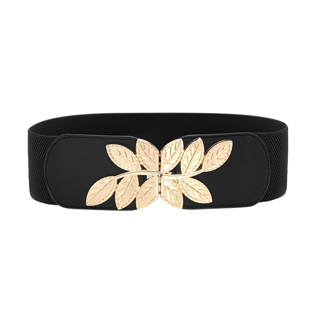 Hontri Belt in Sale, Women's Fashion Versatile Wide Belt Elastic Stretch Dress  Belt Buckle Belts for Women Blue - Walmart.com