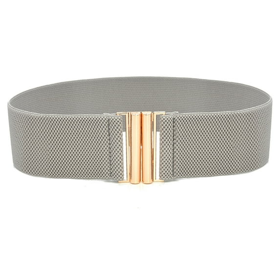 Hontri Belts for Women, Women Elastic Waist Belt Metal Buckle Waistband Solid Color Wide Corset Belt Female Apparel Accessories Belts Metal