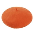 thumbnail image 1 of Hontri Berets Hats Women in Sale, Women's New Autumn And Winter Solid Color Adjustable Wool Beret Wool Warm Hat, 1 of 6