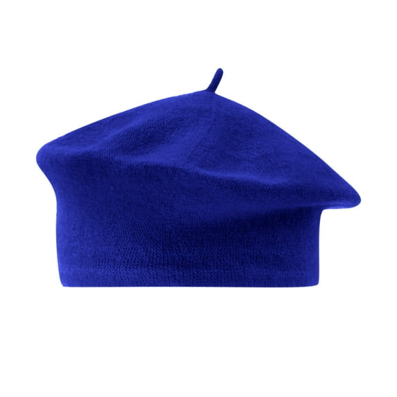 Hontri Berets Hats Women on Sale, Women's Solid Color Faux Wool Beret Bud Hat Painter Hat