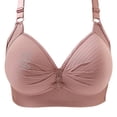 thumbnail image 1 of Hontri Bra under $10-Seamless Bras for Women,Thin Laceless Ring Comfortable Breathability Underwear Large Size Brater Buckle Female Bra Deep V Neck Vest Bralette Wireless Seamless Bra, 1 of 2