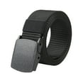 thumbnail image 1 of Hontri Canvas Belt in Clearance, Mens Adult Unisex Canvas Quick Release Buckle Outer Belt Men's Outdoor Training Belt, Male Black One Size, 1 of 8