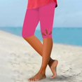 thumbnail image 1 of Hontri Capri Pants for Women Hot Pink Womens Capri Pants, 1 of 5