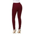 thumbnail image 1 of Hontri Casual Pants for Women Deals under $15, Fashion Women's Pure Color High-Waisted Straight-Barrel Small Feet Jeans Red M, 1 of 3