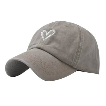 Hontri Cotton Visors in Clearance, Women Summer Fashion Beach Adjustable Washable Cotton Baseball Cap Sun Hat Outdoors Hat, Female Beige One Size