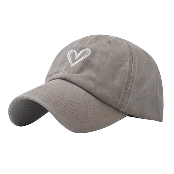 Hontri Cotton Visors in Clearance, Women Summer Fashion Beach Adjustable Washable Cotton Baseball Cap Sun Hat Outdoors Hat, Female Beige One Size