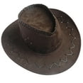 thumbnail image 1 of Hontri Cowboy Hat on Sale, Women's Men's Summer Western Cowboy Hat Shapeable Wide Brim Sun Hat Western Cowboy Hat, 1 of 3