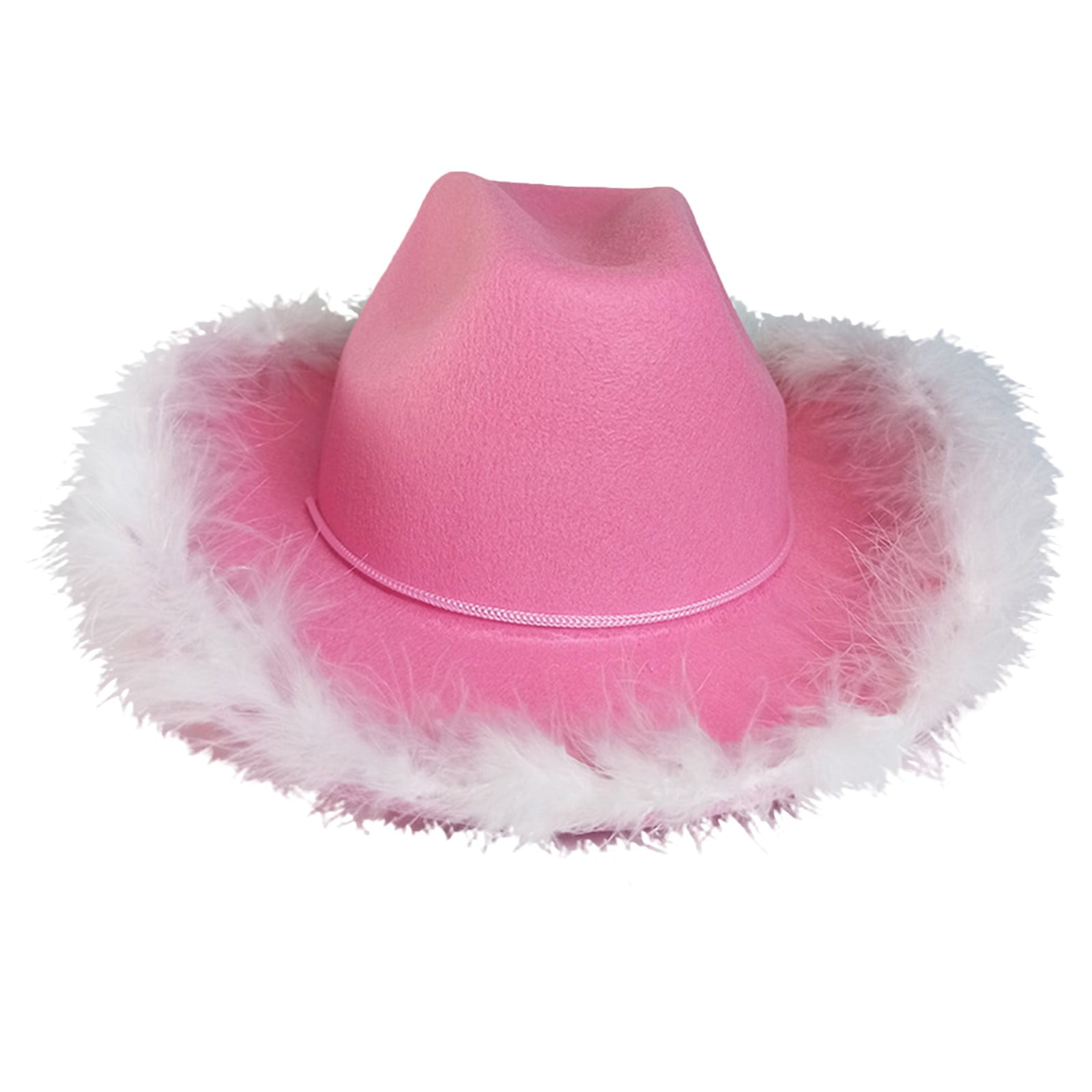 Hontri Cowboy Hat Men Novelty Cowboy Hat with Feathers for Women Cowboy