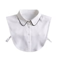 thumbnail image 1 of Hontri Fake Collar Clearance! Women's Premium Collar Business Saving Collar Sweater with Blouse White, 1 of 6
