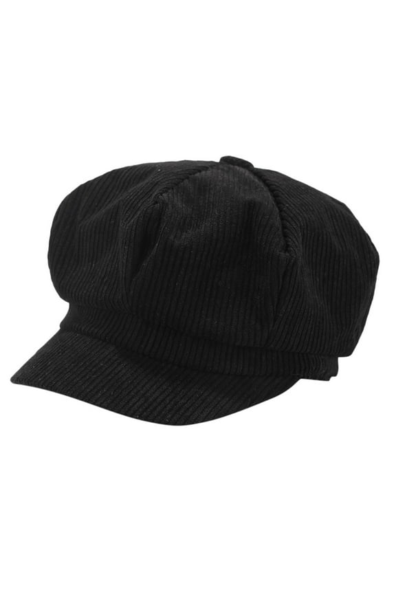 Cotton Visors in Clearance, Vintage Women Winter Solid Hat Beret Cap Korean Painter Newsboy Berets, Female Black One Size