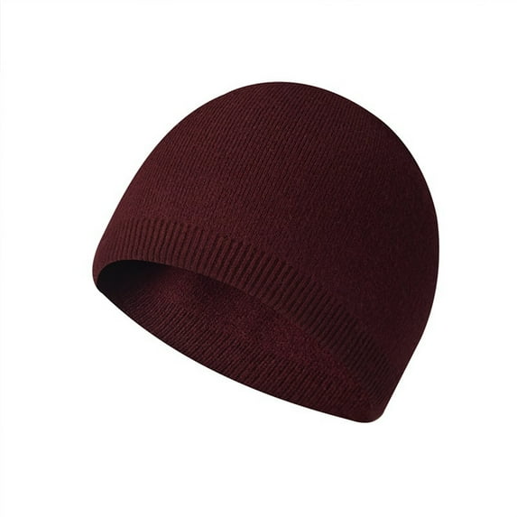 Hontri Fisherman Beanie Men's And Women's Fashionable Warm Knitted Hat Small Woolen Hat Casual Hat Caps Men Women Red 1