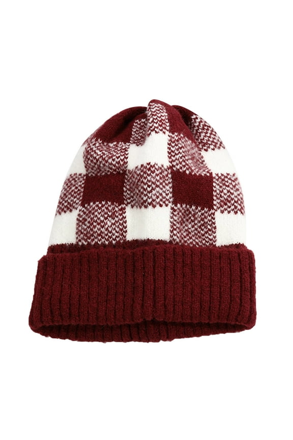 Fisherman Beanie Winter Brush Lined Soft Warm Knit Cap Ski Sock Cuff Cap Caps Men Women Wine