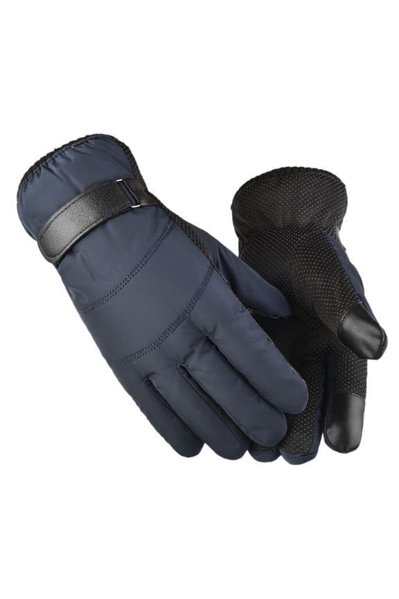 Gloves Mittens in Sale, Women's and Men's Winter Touch Screen Gloves for Cold Weather, Chenille Thermal Twist Knit Elastic Cuff Texting Warm Gloves for Driving 2 Gloves Blue
