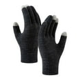 thumbnail image 1 of Hontri Gloves for Women Cold Weather Men And Women's Fashionable Cycling And Skiing Fitness Warm Sports Knitted Wool Gloves Gloves for Women Dark Gray, 1 of 3