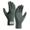 thumbnail image 1 of Hontri Gloves Women Winter Screen Gloves Warm Knit Gloves Elastic Cuff Winter Men Texting Gloves Gloves for Cold Weather Knitting, 1 of 5