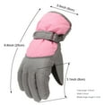 thumbnail image 1 of Hontri Gloves for Women Cold Weather Years Kids Age Windproof Snow Gloves 611 Sports Skiing Winter Outdoor Mittens Gloves Gloves for Women Pink, 1 of 2