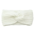 thumbnail image 1 of Hontri Headbands for Women Soft Headbands Cable Hairbands Knit Ear Winter Women Headband Stretch Warmer Headband Hair Accessories for Women White, 1 of 1