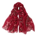 thumbnail image 1 of Hontri Headbands for Women, Women Embroidery Chiffon Scarf Hijab Wrap Shawls Headband Muslim Hijabs Scarf Wh Headband, 1 of 2