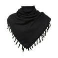 thumbnail image 1 of Hontri Heardband in Sale, Scarf Keffiyeh Hatta Wide Tassel Shemagh Keffiyeh Arabian Houndstooth Cotton Unisex Scarf 1 Headscarf Black, 1 of 5