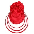thumbnail image 1 of Hontri Heardband in Sale, Tea Party Headwear  Derby-Inspired, Spring Fascinator  Hat Headwear Pillbox Hat Cocktail Headband 1Pc Hair Accessories Red, 1 of 7