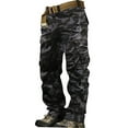 thumbnail image 1 of Hontri Men's Cargo Pants Men's Cargo Pants Cargo Trousers Hiking Pants 8 Pocket Plain Comfort Breathable Outdoor Daily Going Out Cotton Fashion Casual Pants Dark Gray 34, 1 of 6