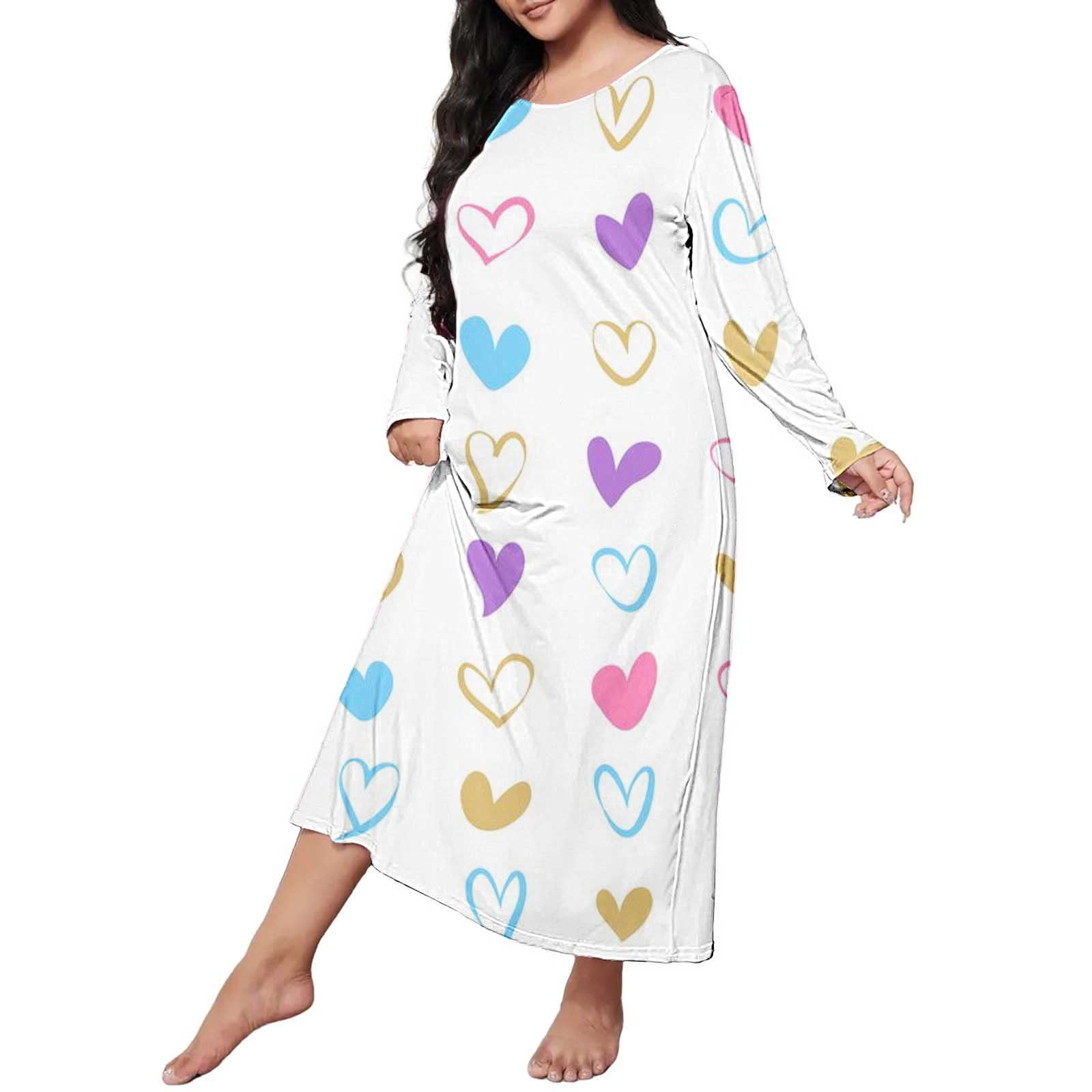 Old Lady Moo Moo Dress Hontri Moomoo Nightgowns For Women Plus Size Casual  Sleep Dress Women's