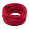 thumbnail image 1 of Hontri Neckerchief in Sale, Fashionable Winter Scarf for Girls, Boys and Girls, Thickened Wool Collar Scarf, Neck Scarf, Cotton 1Pc Scarf Red, 1 of 4