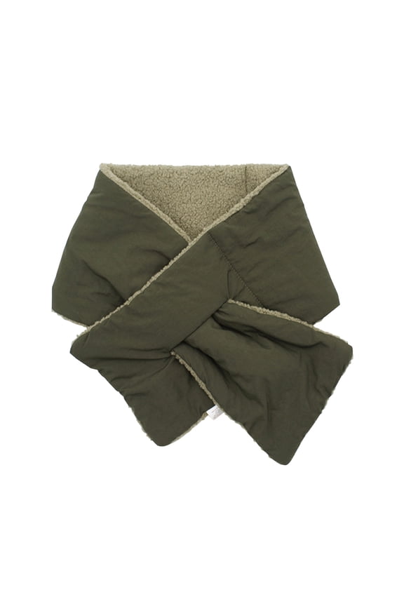 Nylon Scarf in Clearance, Men and Women Winter Solid Color Neck Protection Windproof Warm Lamb Fleece Scarf, Unisex D A