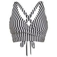 thumbnail image 1 of Hontri Plus Size Swimwear Women Lace Up Swimwear Tops Underwire Full Coverage Bikini Top Push Up Swim Crop Top Tie Back Bathing Suit Tops White Xxl, 1 of 5