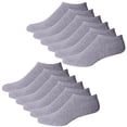 thumbnail image 1 of Hontri Plush Socks in Clearance, Sports Socks, 10Pairs, Men'S, Women's Half Socks, Short, Breathable, Unisex Grey One Size, 1 of 8
