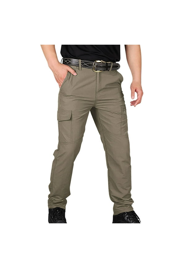 Quickdrying Cargo Pants, Waterproof, Khaki, XXL, for Men
