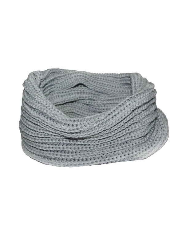 Scarf Clearance! Soft Men Women Scarf Winter Warm Scarves Wrap Knitted Collar Circle Shawl Infinity Scarf for Women Winter Under $5