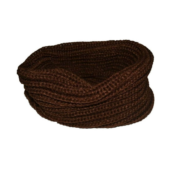 Hontri Scarf Clearance! Soft Men Women Scarf Winter Warm Scarves Wrap Knitted Collar Circle Shawl Infinity Scarf for Women Winter Under $5