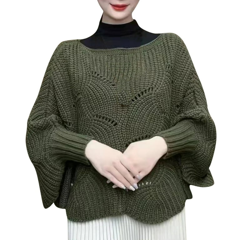 Irregular Cross Bandage Round Neck Sweaters Irregular Cross Bandage Round Neck Sweaters