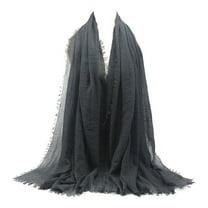 Hontri Scarf in Sale, High Quality Viscose Extra Long Wrinkle Cloud Headscarf Scarf Shawl Soft Islamic Muslim Gy10# 1Pc Scarf Muslim Beard Scarf