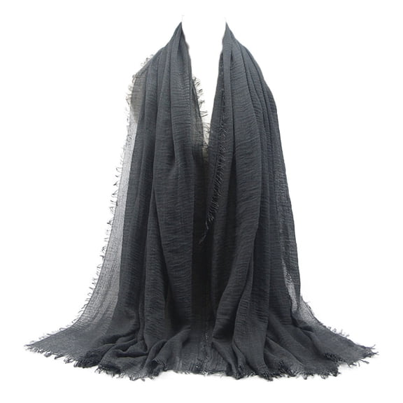 Hontri Scarf in Sale, High Quality Viscose Extra Long Wrinkle Cloud Headscarf Scarf Shawl Soft Islamic Muslim Gy10# 1Pc Scarf Muslim Beard Scarf