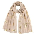 thumbnail image 1 of Hontri Scarf in Sale, Women's Scarf Gift Scarf Shawl Soft Lightweight Scarf Retro Flower Print Scarf Scarf Gift Shawl 1Pc Scarf Beige, 1 of 3
