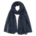 thumbnail image 1 of Hontri Scarf in Sale, Women's Scarf Gift Scarf Shawl Soft Lightweight Scarf Retro Flower Print Scarf Scarf Gift Shawl 1Pc Scarf Navy, 1 of 3