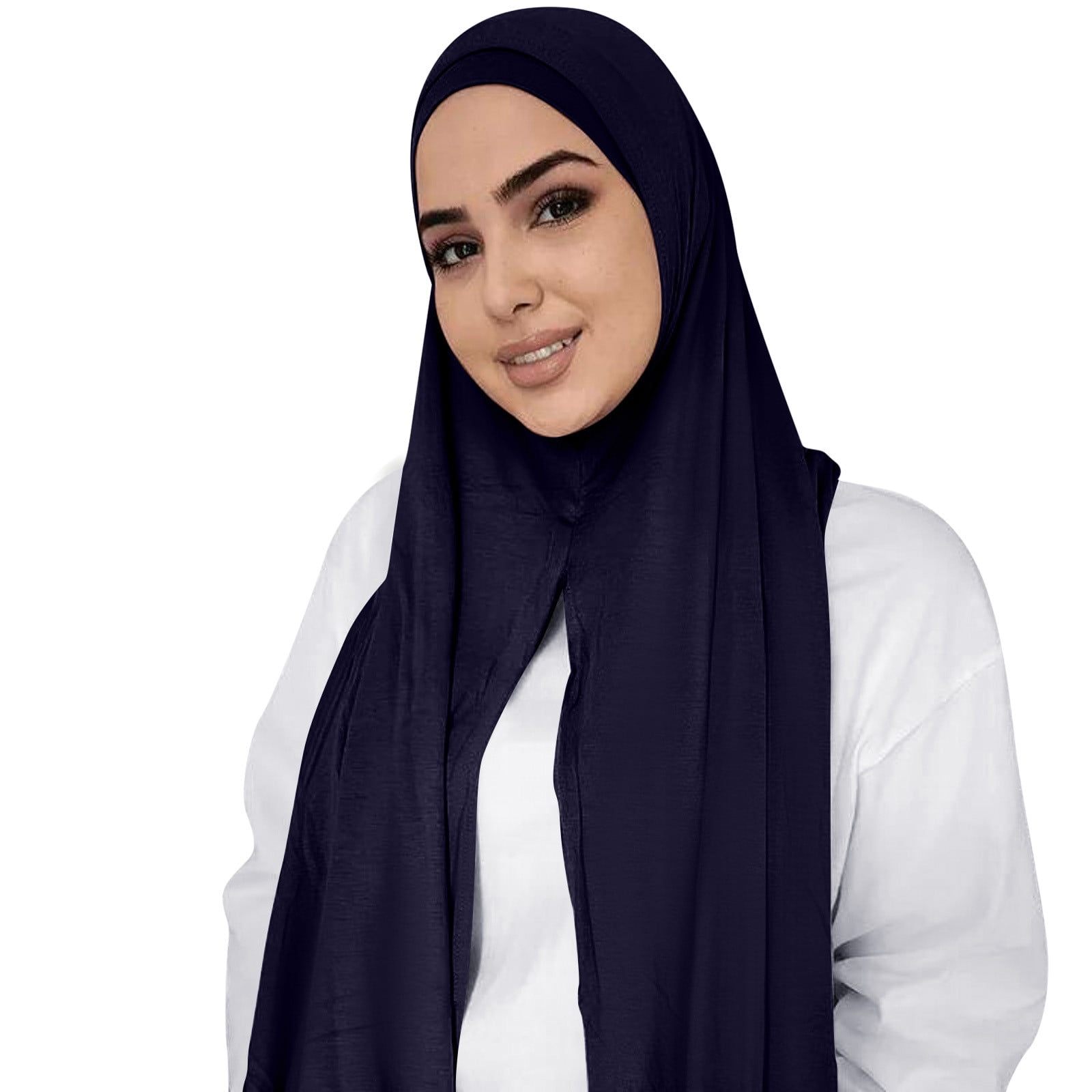 5 Pcs Solid Color Multicolor Stretch Hijab Scarves Long Head Wraps for Women il_fullxfull.3437157461_eaga.jpg main image 2