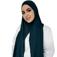 thumbnail image 1 of Hontri Scarf on Sale, Muslim Hijab Solid Color Long Scarf Scarf Cotton Scarf Women Fashion Beanie Headwrap Sleep Hat, 1 of 4