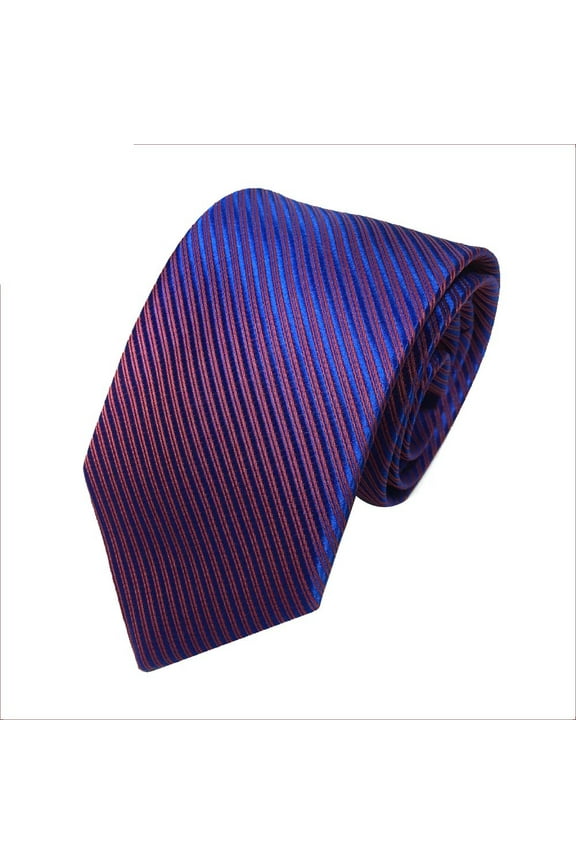 Skinny Ties Black Ties for Men Mens Classic Jacquard Woven Striped Necktie Men's Tie Party Wedding Tie Black One Size