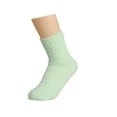 thumbnail image 1 of Hontri Slouchy Socks for Women Women's Solid Color 2 Pairs Plush Socks Winter Solid Color Thickened Floor Sleeping Plush Socks Boot Socks for Women Mint Green, 1 of 3