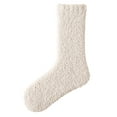 thumbnail image 1 of Hontri Slouchy Socks for Women Warm Christmas Fashion Windproof Printing Mid Tube Socks Long Tube Cotton Boot Socks for Women Beige, 1 of 6
