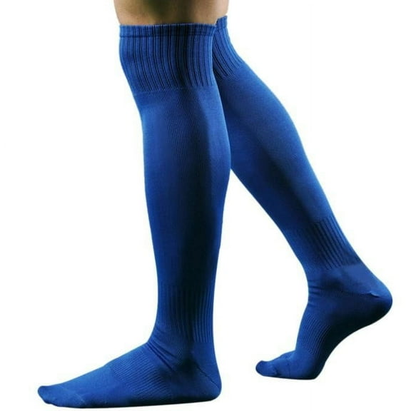 Hontri Socks Long Knee Soccer Sock Baseball Socks High Sport Over Football Men Socks Socks for Women Blue
