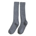 thumbnail image 1 of Hontri Socks in Clearance, Winter Women Coral Fleece Socks Middle Tube Sleeping Home Solid Calf Socks, Female Dark Gray One Size, 1 of 8