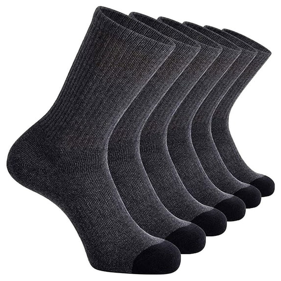 Hontri Socks in Sale, Men's Basketball Socks Solid Color Socks 5Pc Crew Socks Casual
